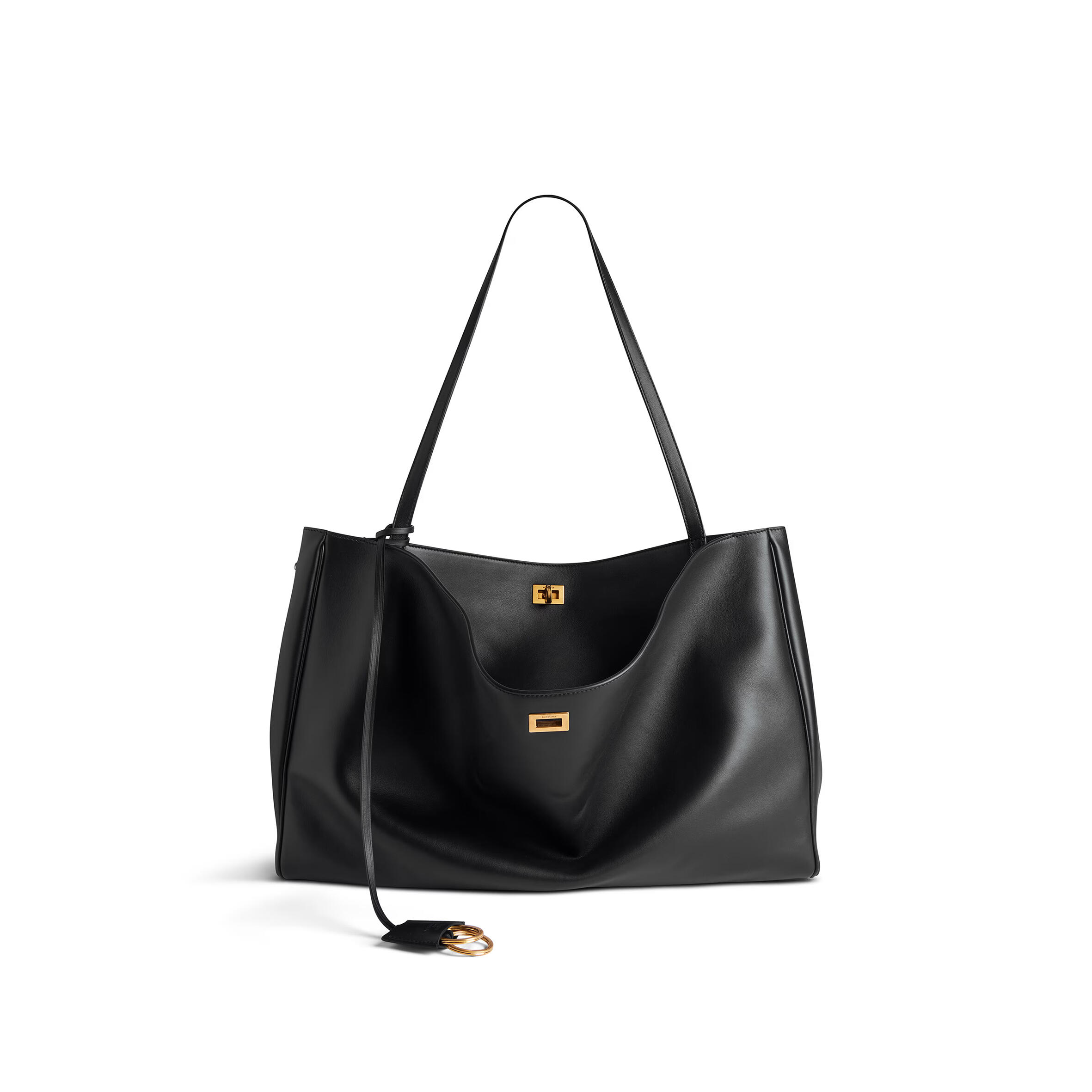 BALENCIAGA WOMEN'S RODEO TOTE BAG IN BLACK 8274812AA4V1000 (47*30*22cm) BALENCIAGA WOMEN'S RODEO TOTE BAG IN BLACK 8274812AA4V1000 (47*30*22cm)